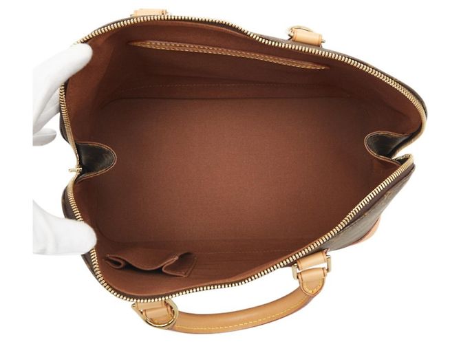 Borsa Louis Vuitton Monogram Alma PM Marrone - vista 9