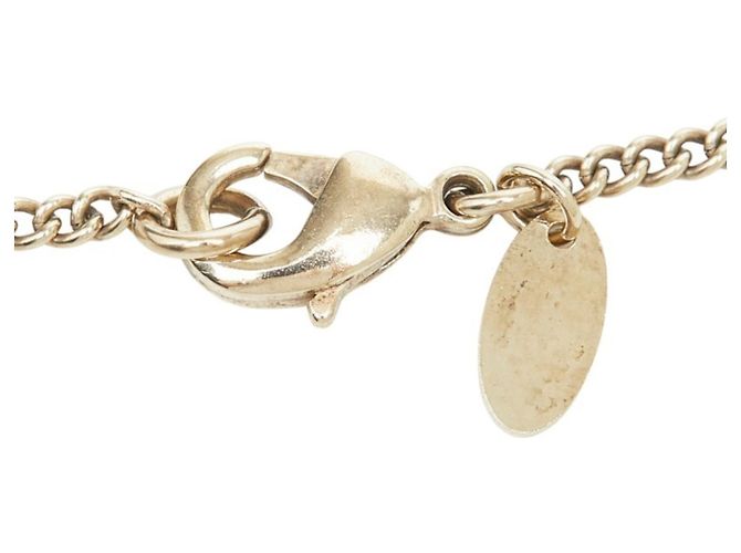 Collana con ciondolo a catena Chanel Coco Mark Nero D'oro - vista 5