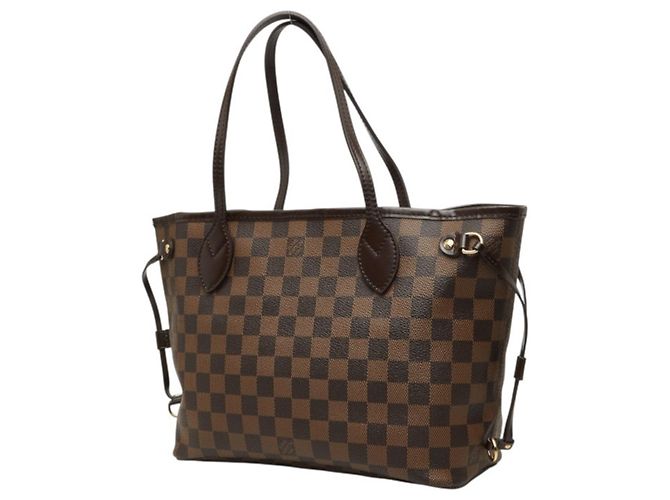 Borsa Louis Vuitton Damier Neverfull PM Marrone - vista 2