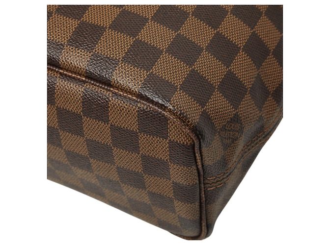Borsa Louis Vuitton Damier Neverfull PM Marrone - vista 4