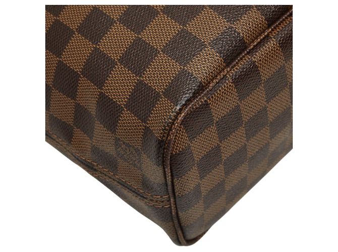 Borsa Louis Vuitton Damier Neverfull PM Marrone - vista 5