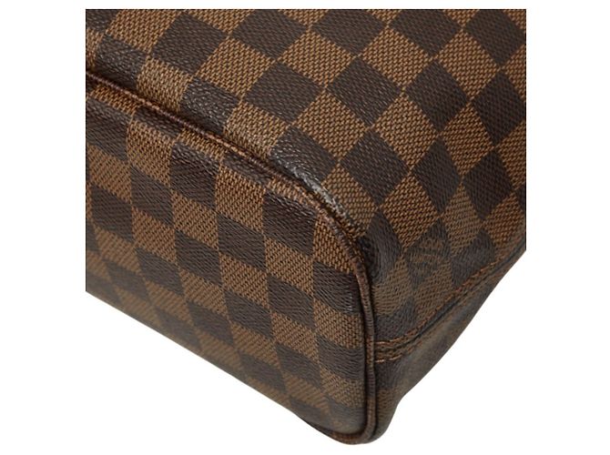 Borsa Louis Vuitton Damier Neverfull PM Marrone - vista 6