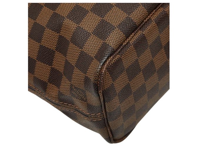 Borsa Louis Vuitton Damier Neverfull PM Marrone - vista 7