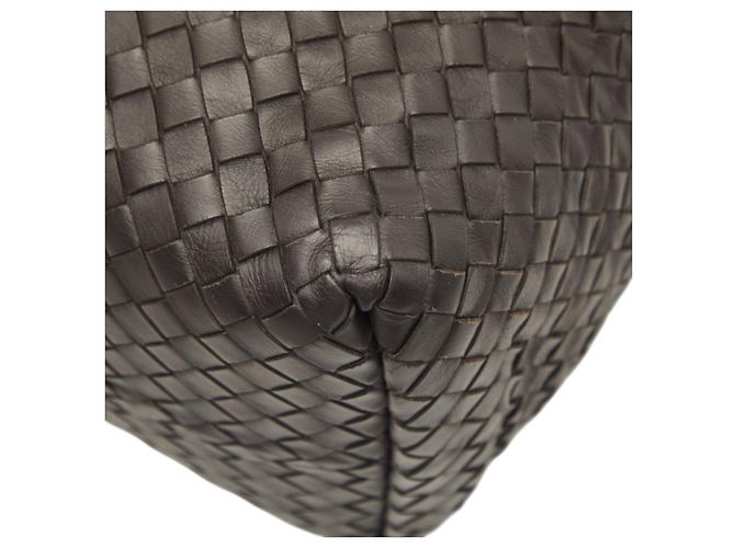Borsa Tote Bottega Veneta Intrecciato Marrone scuro - vista 4