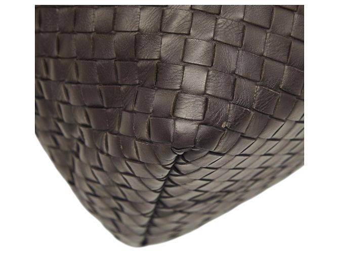 Borsa Tote Bottega Veneta Intrecciato Marrone scuro - vista 5
