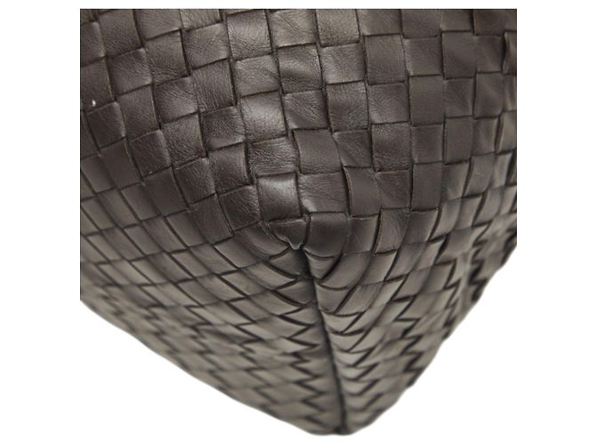 Borsa Tote Bottega Veneta Intrecciato Marrone scuro - vista 6