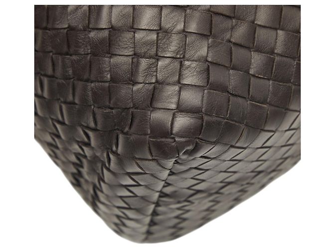 Borsa Tote Bottega Veneta Intrecciato Marrone scuro - vista 7