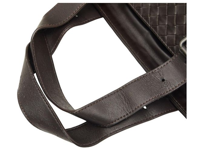 Borsa Tote Bottega Veneta Intrecciato Marrone scuro - vista 8