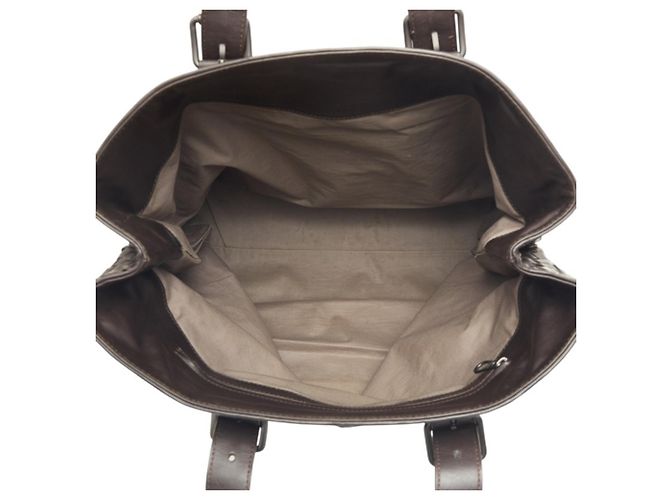 Borsa Tote Bottega Veneta Intrecciato Marrone scuro - vista 9