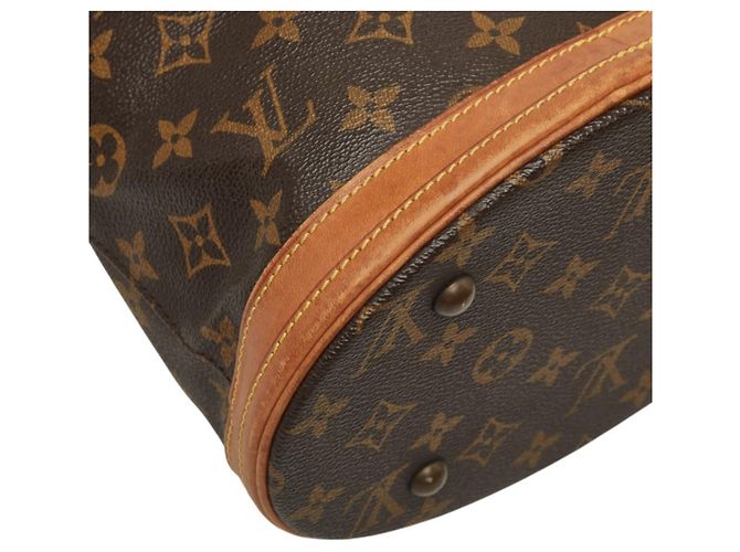 Borsa Tote Louis Vuitton Monogram Petite Bucket PM Marrone - vista 6