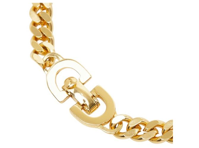 Bracelet à breloques plaqué or Christian Dior Doré - vue 4