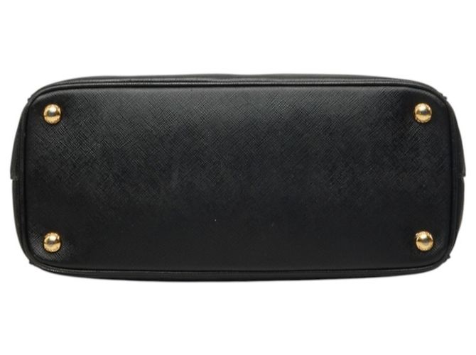Saffiano Borsa Prada Triangle Logo Plate BN1801 Nero - vista 3