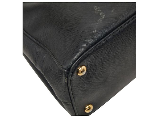 Saffiano Borsa Prada Triangle Logo Plate BN1801 Nero - vista 5