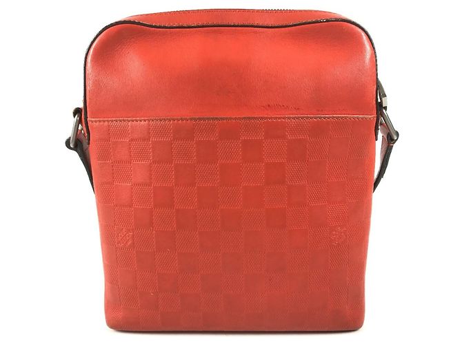 Borsa Pochette District Louis Vuitton Damier Infini Rosso - vista 2