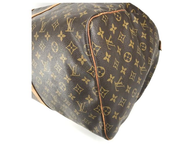 Borsa Louis Vuitton Monogram Keepall 55 Marrone - vista 6