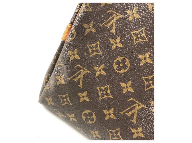 Borsa Louis Vuitton Monogram Keepall Bandoulière 55 Marrone - vista 14