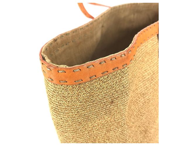 FENDI Selleria Strandtasche Beige Orange - Ansicht 10