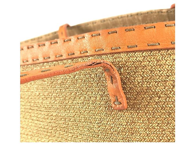 FENDI Selleria Strandtasche Beige Orange - Ansicht 11