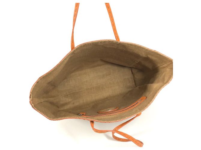FENDI Selleria Strandtasche Beige Orange - Ansicht 13