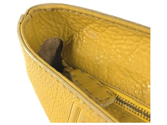 Selleria Fendi Tote Bag aus gelbem Leder - Ansicht 11