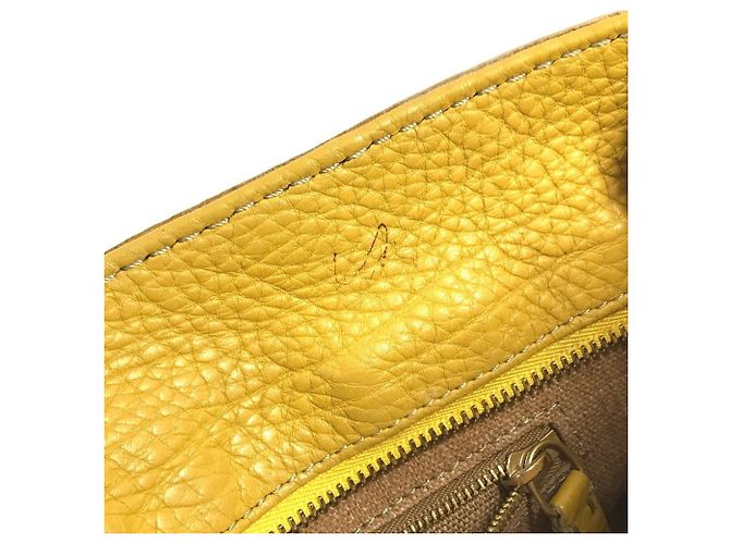 Selleria Fendi Tote Bag aus gelbem Leder - Ansicht 13