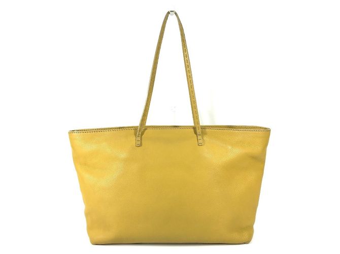 Selleria Fendi Tote Bag aus gelbem Leder - Ansicht 2