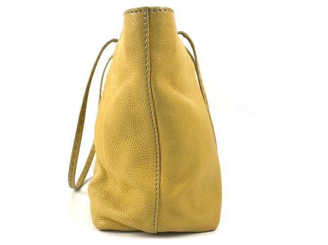 Selleria Fendi Tote Bag aus gelbem Leder - Ansicht 3