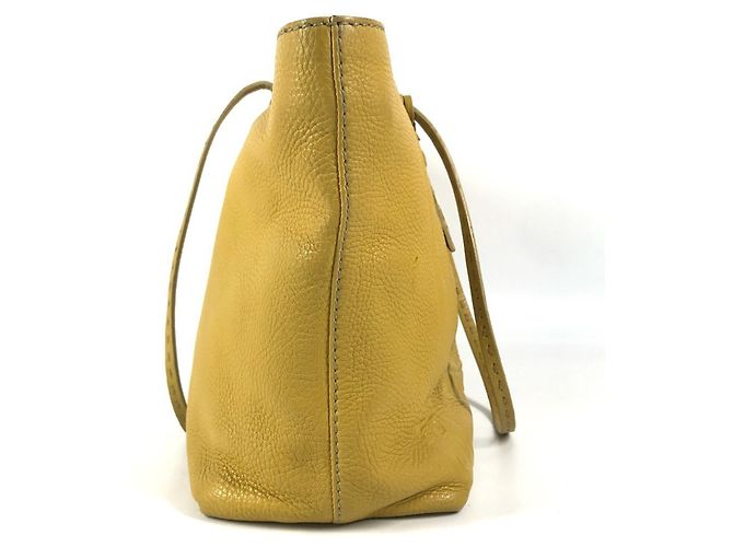 Selleria Fendi Tote Bag aus gelbem Leder - Ansicht 4