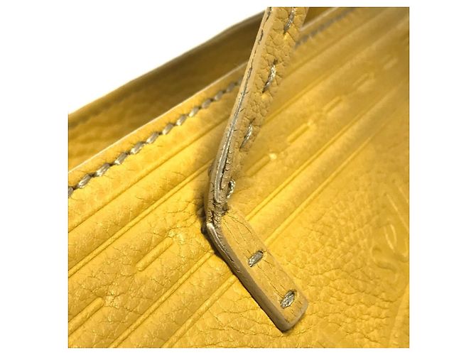 Selleria Fendi Tote Bag aus gelbem Leder - Ansicht 8