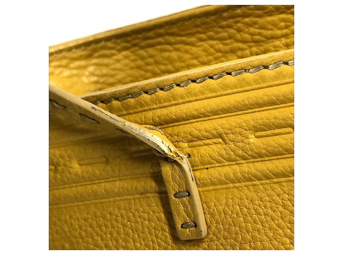 Selleria Fendi Tote Bag aus gelbem Leder - Ansicht 9