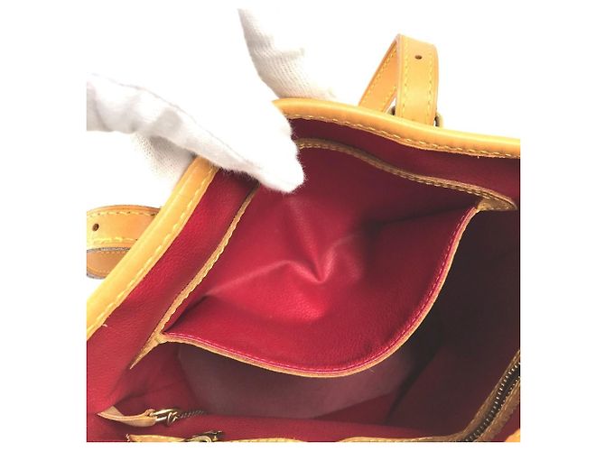 Bucket Borsa Secchiello Louis Vuitton Monogram Cherry PM Marrone Rosso Monogramma - vista 12