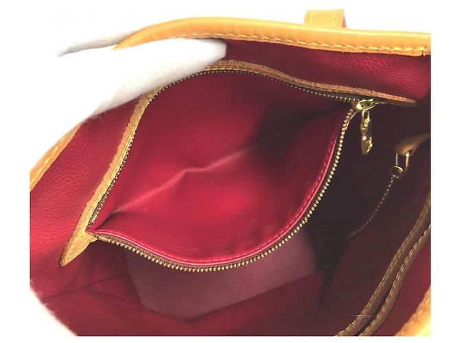 Bucket Borsa Secchiello Louis Vuitton Monogram Cherry PM Marrone Rosso Monogramma - vista 13