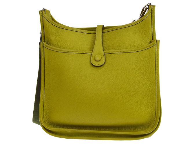 Hermès Borsa Hermes Evelyne Gen I Clemence PM Verde - vista 2
