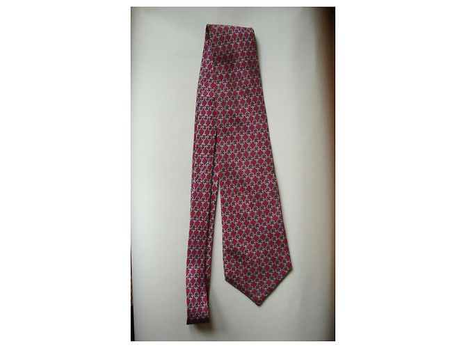 Hermès silk tie Red - view 3