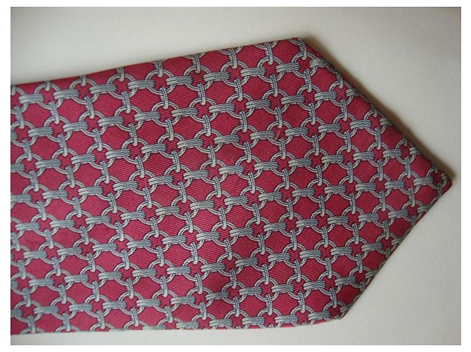 Hermès silk tie Red - view 4