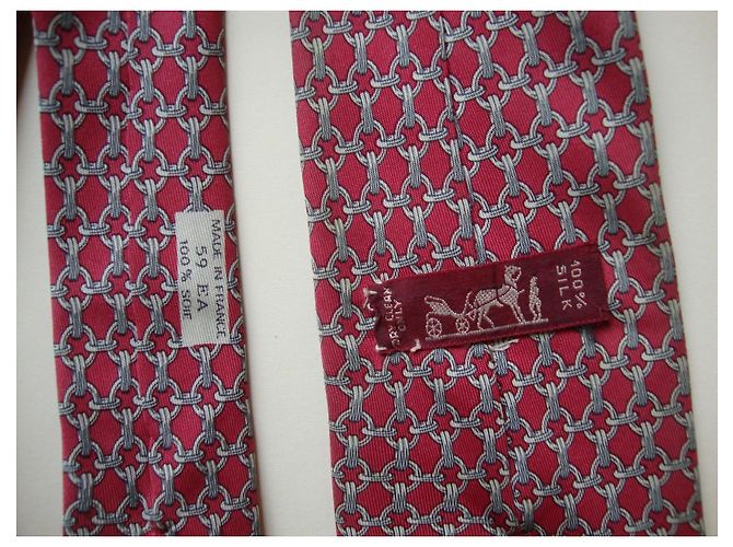 Hermès silk tie Red - view 5