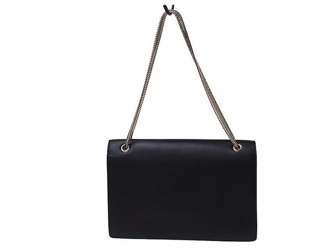 Saint Laurent Betty Leather Medium Nero - vista 2