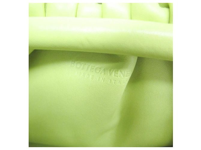 Bottega Veneta The Pouch Leather Mini Verde - vista 5