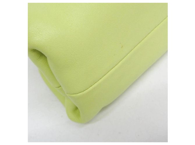 Bottega Veneta The Pouch Leather Mini Verde - vista 7