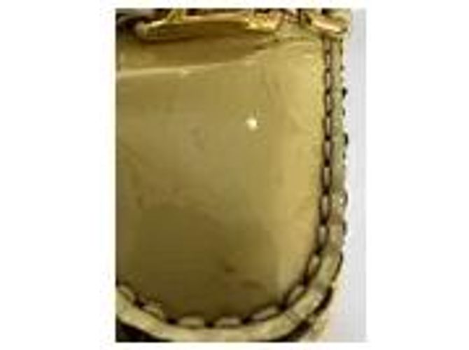 Mocassini Louis Vuitton in pelle verniciata beige - vista 7