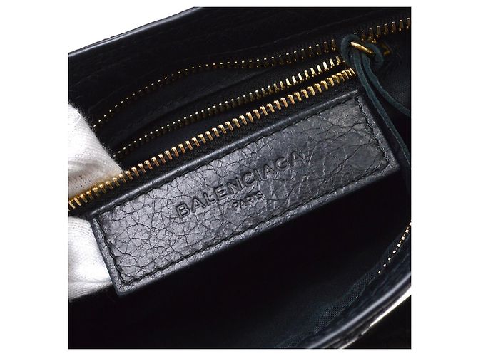 Balenciaga City Leather Mini Nero - vista 4