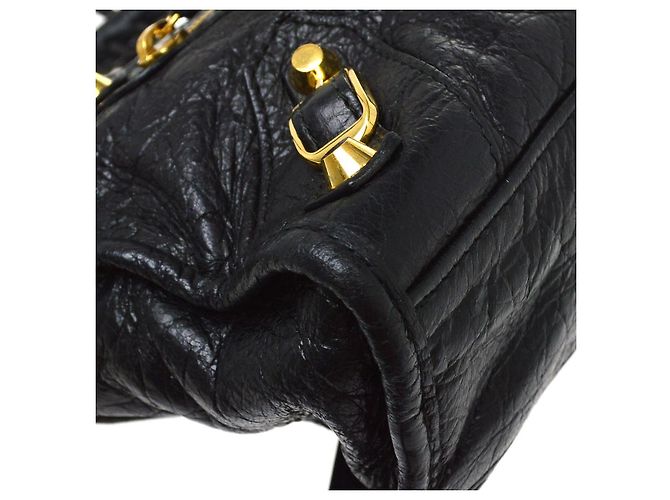 Balenciaga City Leather Mini Nero - vista 7