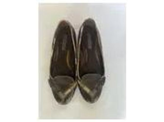 Bailarinas Burberry de cuero marrón Castaño - vista 4