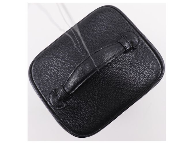Necessaire Chanel Vintage Timeless Caviar Tall Nero - vista 6