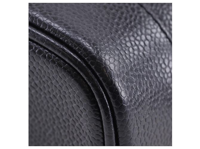 Necessaire Chanel Vintage Timeless Caviar Tall Nero - vista 7