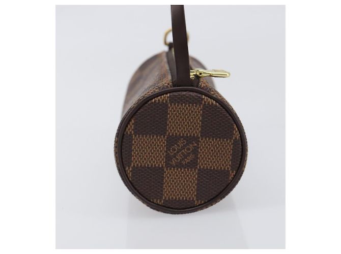 Louis Vuitton Papillon Pochette Damier Ebene mini Marrone - vista 4