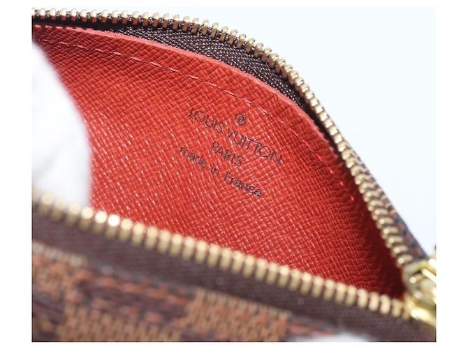 Louis Vuitton Papillon Pochette Damier Ebene mini Marrone - vista 6