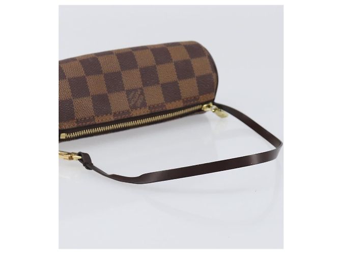 Louis Vuitton Papillon Pochette Damier Ebene mini Marrone - vista 7