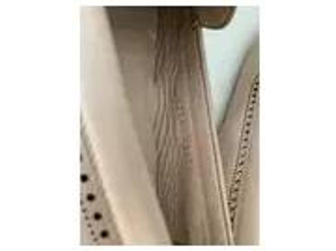 Gancini Salvatore Ferragamo Mocassini in pelle traforata beige - vista 2