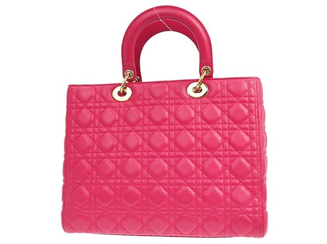 Christian Dior Lady Dior Cannage Medium Rosa - vista 2